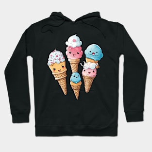 Kawaii Ice Cream Cone Hoodie